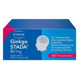 GINKGO STADA 80 mg filmom obalené tablety, 120 ks