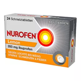 NUROFEN 200 mg Citrónové taviteľné tablety, 24 ks