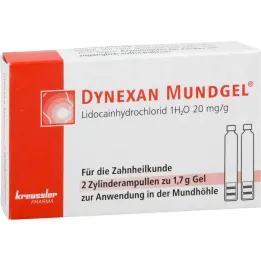 Dynexan ústne gélové valcové ampulky, 2x1,7 g