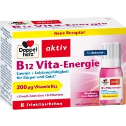 DOPPELHERZ Ampulky na pitie B12 Vita-Energie, 8 ks