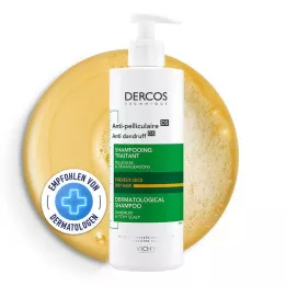 VICHY DERCOS Šampón proti lupinám na suchú pokožku hlavy, 390 ml