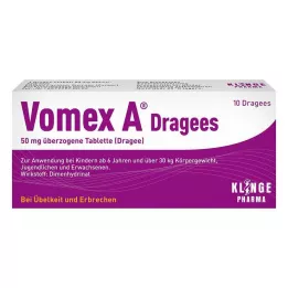 VOMEX A Dražé 50 mg obalené tablety, 10 ks