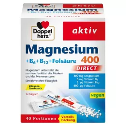 DOPPELHERZ Horčík + vitamíny B DIRECT pelety, 40 ks
