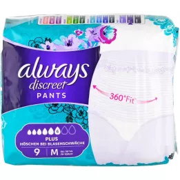 ALWAYS diskrétne inkontinenčné nohavičky plus M, 9 kusov