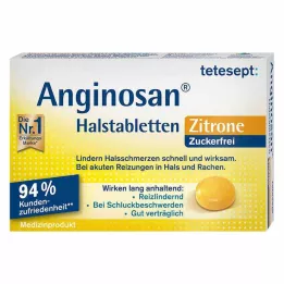 TETESEPT Anginosan pastilky do krku citrón bez cukru, 20 ks