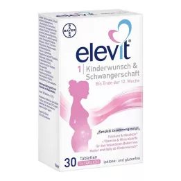 ELEVIT 1 túžba mať deti &amp; Tehotenské tablety, 30 ks