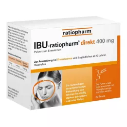 IBU-RATIOPHARM priamy 400 mg prášok na perorálne použitie, 20 ks