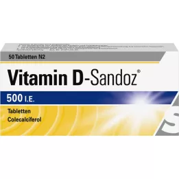 VITAMIN D SANDOZ 500 IU tablety, 50 ks