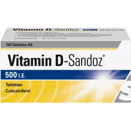 VITAMIN D SANDOZ 500 IU tablety, 100 ks
