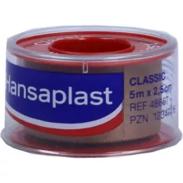HANSAPLAST Fixierpfl.Classic 2,5 cmx5 m push, 1 kus