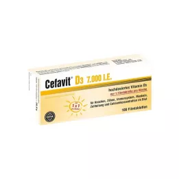 CEFAVIT D3 7 000 IU filmom obalené tablety, 100 ks