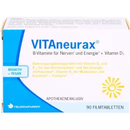 VITANEURAX Vitamíny skupiny B + D3 filmom obalené tablety, 90 ks