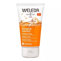 WELEDA Detská sprcha 2v1 & Šampón ovocný pomaranč, 150 ml