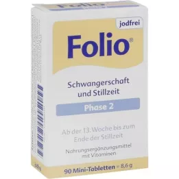 FOLIO 2 filmom obalené tablety bez obsahu jódu, 90 ks