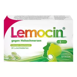 LEMOCIN pastilky proti bolesti hrdla, 20 ks