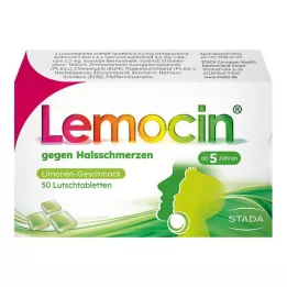 LEMOCIN pastilky proti bolesti hrdla, 50 ks