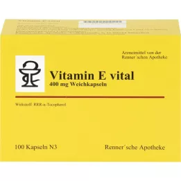 VITAMIN E VITAL 400 mg Rennersche Apotheke mäkké kapsuly, 100 ks