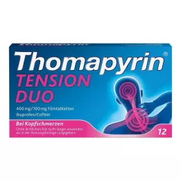 THOMAPYRIN TENSION DUO 400 mg/100 mg filmom obalené tablety, 12 ks