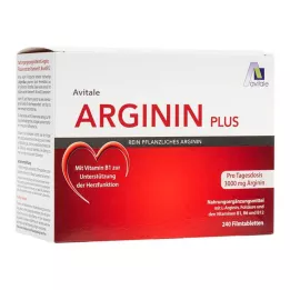 ARGININ PLUS Vitamín B1+B6+B12+Kyselina listová filmom obalené tablety, 240 ks