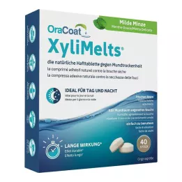 ORACOAT Lepiace tablety XyliMelts jemná mäta, 40 ks