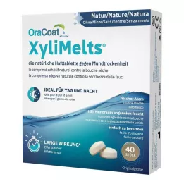 ORACOAT Lepiace tablety XyliMelts bez mäty, 40 ks