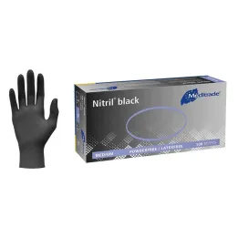 Nitrilová čierna Unt.Glove nesterilná bezpudrová veľkosť XL, 100 kusov