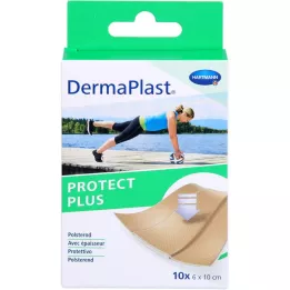 DERMAPLAST PROTECT PLUS Náplasť na rany 6x10 cm, 10 ks