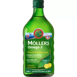 MÖLLERS Omega-3 olej s citrónovou príchuťou, 250 ml