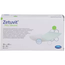 ZETUVIT Plus Silikón sterilný 10x20 cm, 10 ks