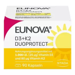 EUNOVA DuoProtect D3+K2 1000 IU/80 μg kapsuly, 90 ks