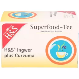 H&S Filtračné vrecko Ginger plus kurkuma, 20X1,25 g