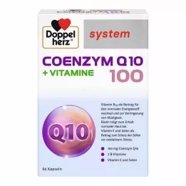 DOPPELHERZ kapsuly s koenzýmom Q10 100+ vitamínový systém, 60 ks