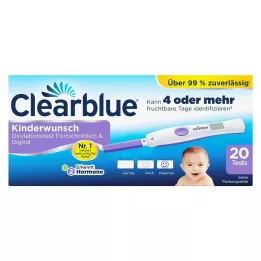 CLEARBLUE Ovulačný test pokročilý & digitálny, 20 ks