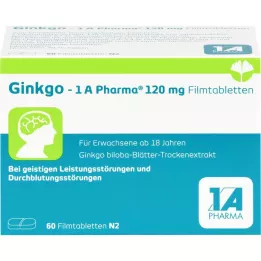 GINKGO-1A Pharma 120 mg filmom obalené tablety, 60 ks