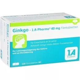 GINKGO-1A Pharma 40 mg filmom obalené tablety, 120 ks
