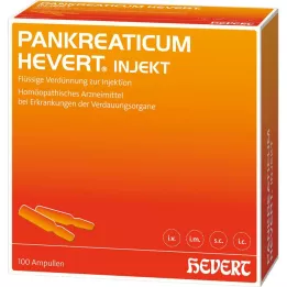 PANKREATICUM Ampulky Hevert injekt, 100 kusov
