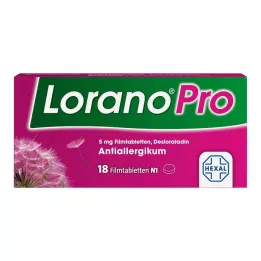 LORANOPRO 5 mg filmom obalené tablety, 18 ks