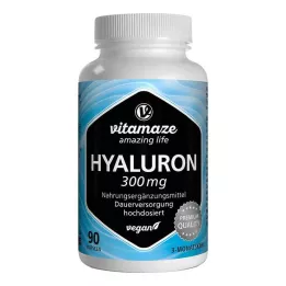 HYALURONSÄURE 300 mg vysokodávkové vegánske kapsuly, 90 ks