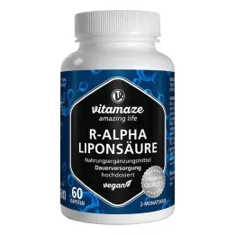 R-ALPHA-LIPONSÄURE 200 mg vysokodávkové vegánske kapsuly, 60 ks
