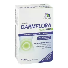 DARMFLORA Aktiv Plus 100 miliárd baktérií + 7 vitamínov, 80 ks