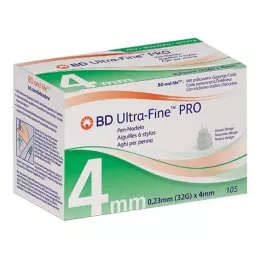 BD ULTRA-FINE PRO Ihly na perá 4 mm 32 G 0,23 mm, 105 ks