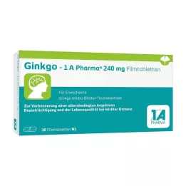 GINKGO-1A Pharma 240 mg filmom obalené tablety, 30 ks