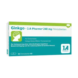 Ginkgo – 1 A Pharma® 240 mg filmom obalené tablety, 60 tabliet