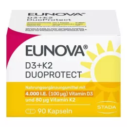 EUNOVA DuoProtect D3+K2 4000 IU/80 μg kapsuly, 90 ks
