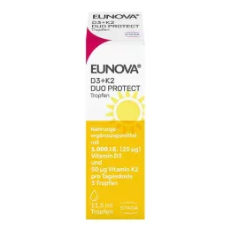 EUNOVA DuoProtect D3+K2 1000 IU/50 μg kvapiek, 11,5 ml