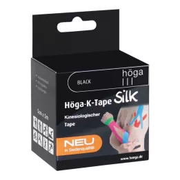 HÖGA-K-TAPE Hodváb 5 cmx5 m l.fr.čierny kinesiol.Tape, 1 ks