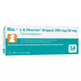 IBU-1A Pharma Grippal 200 mg/30 mg filmom obalené tablety, 20 ks