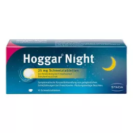 HOGGAR Noc 25 mg orodispergovateľné tablety, 10 ks