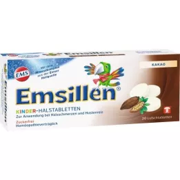 EMSILLEN Detské pastilky do krku kakaové, 20 ks