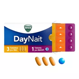 WICK DayNait filmom obalené tablety, 16 ks